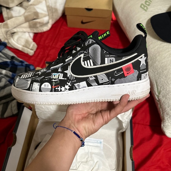 Nike Air Force 1 '07 LX Worldwide Pack Shoes Black White CZ5927-001 Mens Sz 11.5 - Picture 11 of 16